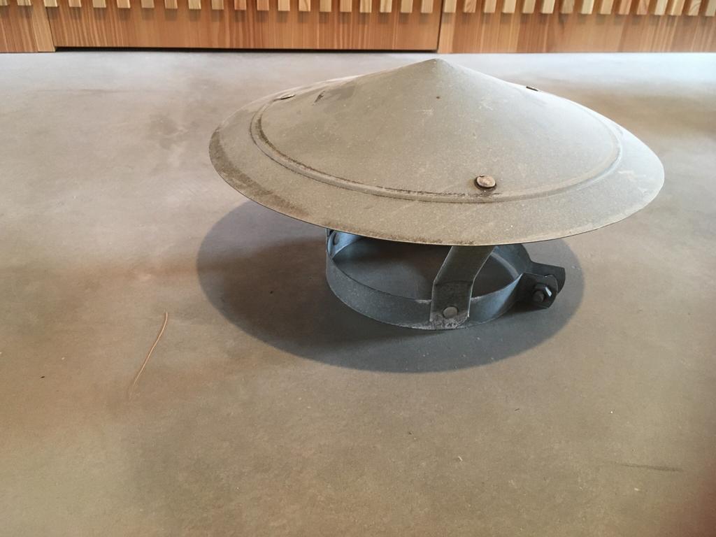 Rookafvoer kap gegalvaniseerd 180mm, Doe-het-zelf en Bouw, Ophalen, Zo goed als nieuw