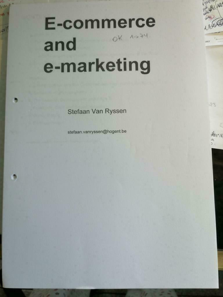 cursus E-commerce and e-marketing, Boeken, Ophalen of Verzenden, Gelezen, Hogeschool, Van In