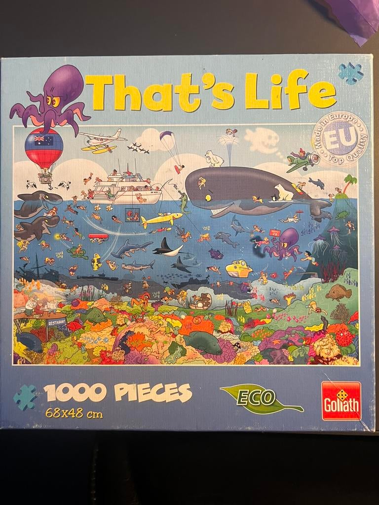 Puzzle Goliath : c'est la vie 1000 pièces, Enlèvement, Comme neuf