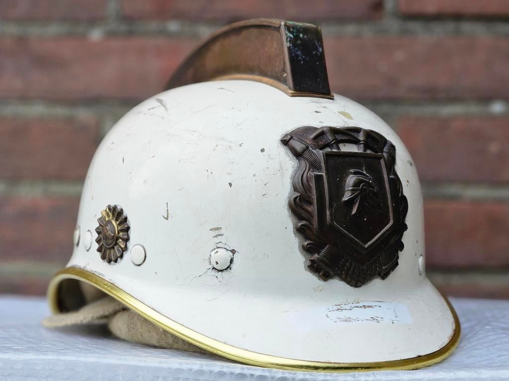 Brandweerhelm brandweer casque pompier Kraaijer, Ophalen of Verzenden