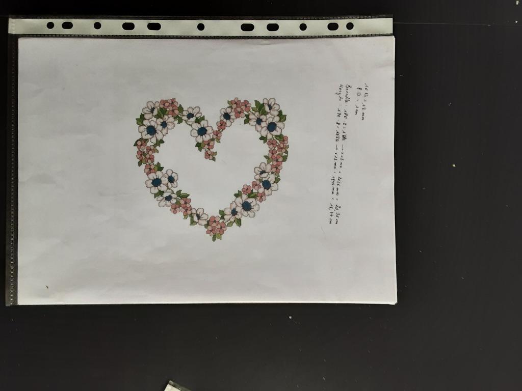 Kruissteek Hartje, Ophalen, Zo goed als nieuw, Handborduren, Patroon
