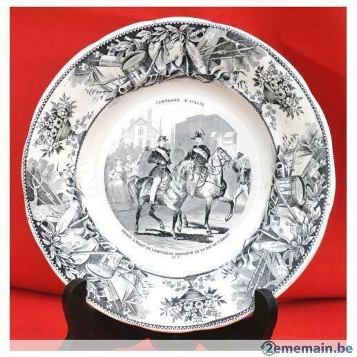 assiette napoléon campagne d'italie n°7, Antiquités & Art