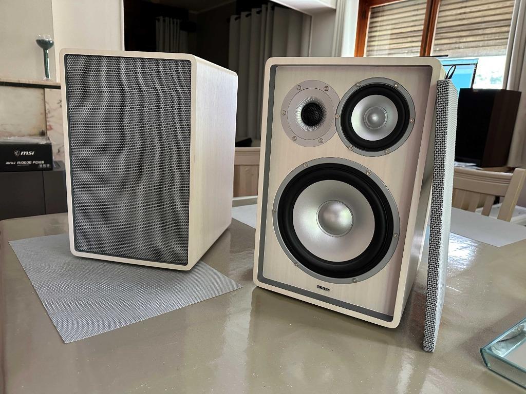 Numan RETROSPECTIVE MKII-luidsprekers uit 1978 - WIT, Audio, Tv en Foto, Luidsprekerboxen, Zo goed als nieuw, 60 tot 120 watt