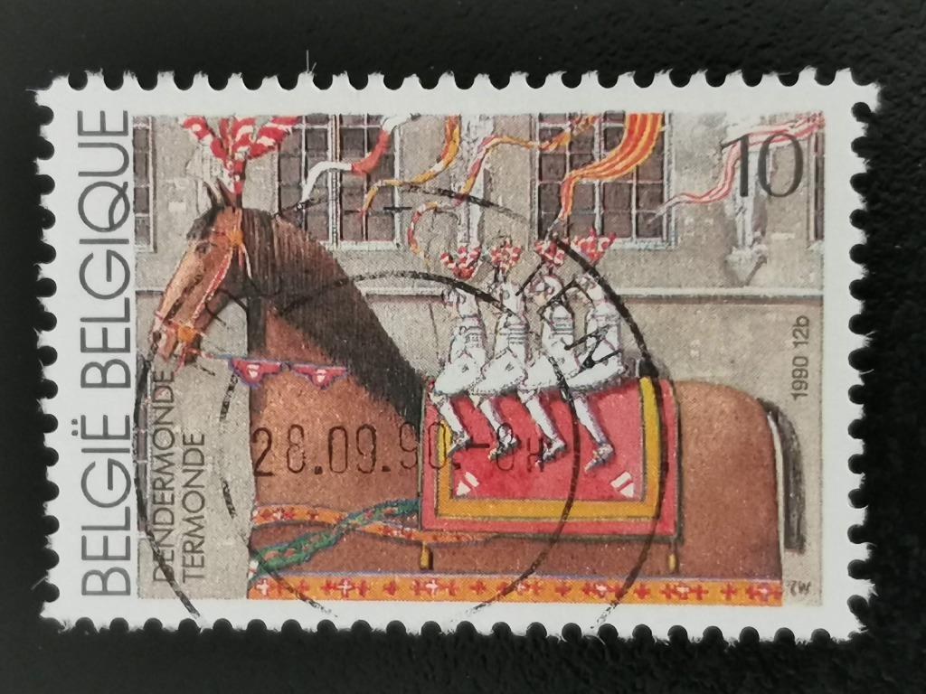 Belgique 1990 - Termonde - 't Ros Beiaard, Enlèvement ou Envoi, Affranchi