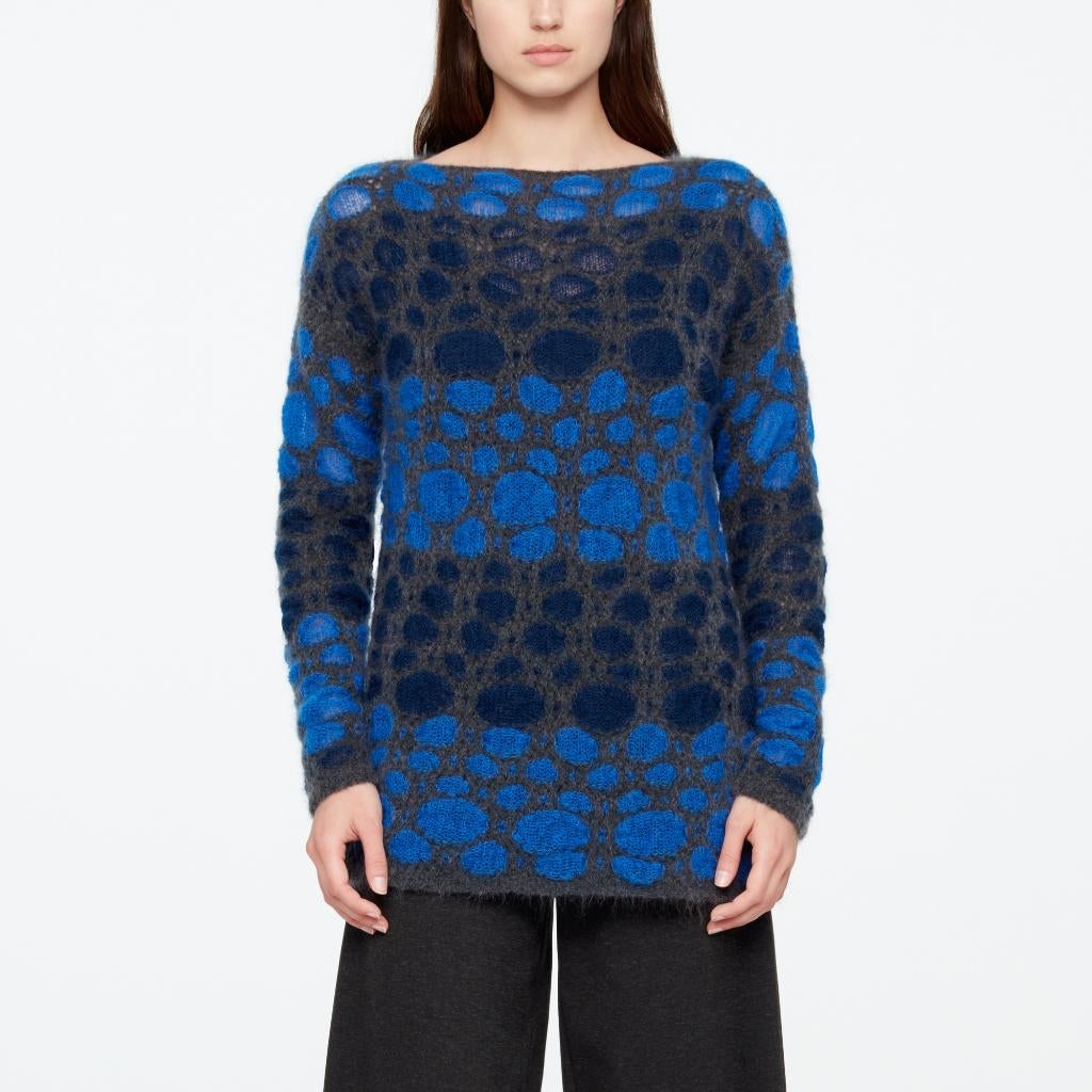 Pull bleu et gris Sarah Pacini, Vêtements | Femmes, Pulls & Gilets, Comme neuf, Bleu, Enlèvement ou Envoi