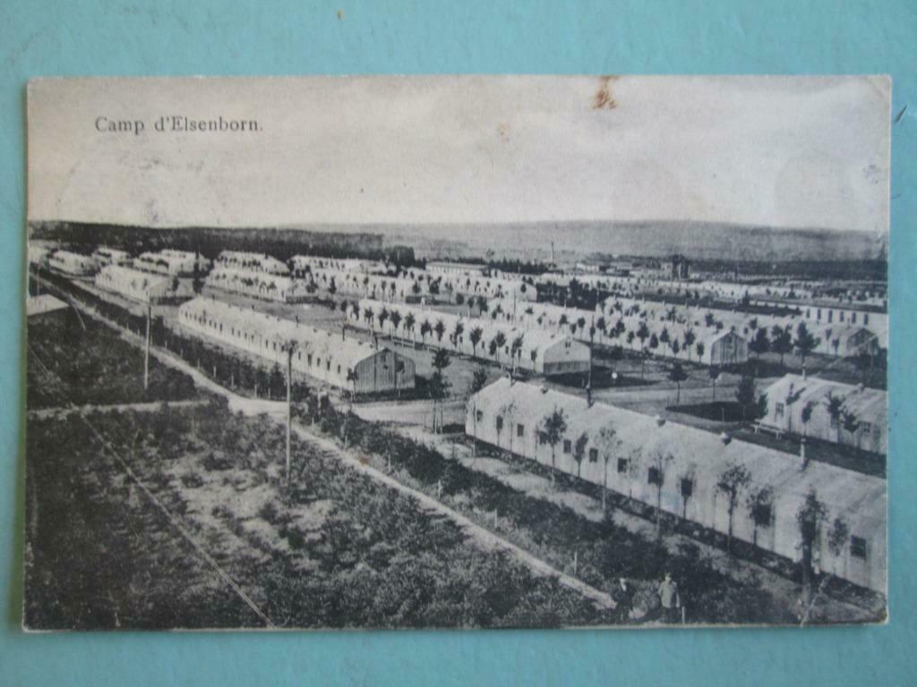 oude postkaart Elsenborn, Verzenden