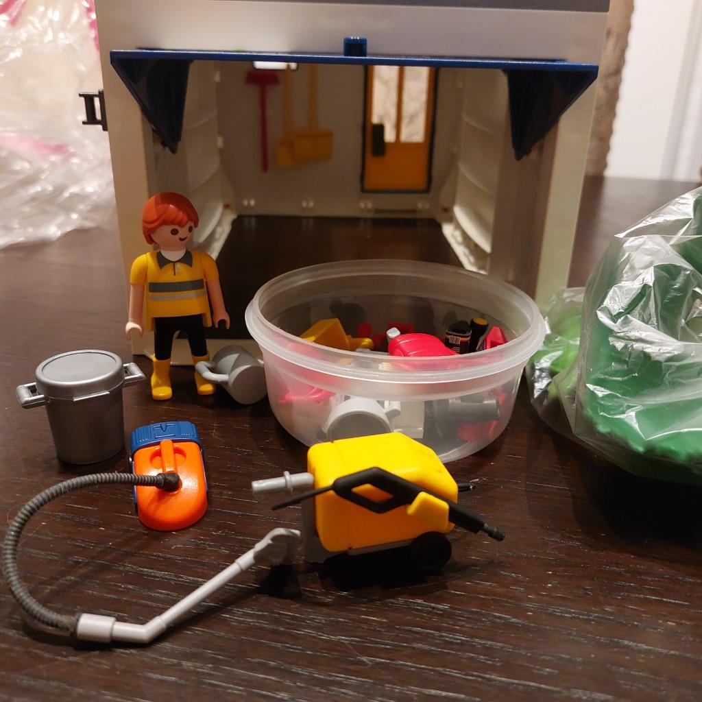 playmobil stadgebouwen : garage +car wash ZGAN, Enlèvement ou Envoi, Comme neuf, Ensemble complet