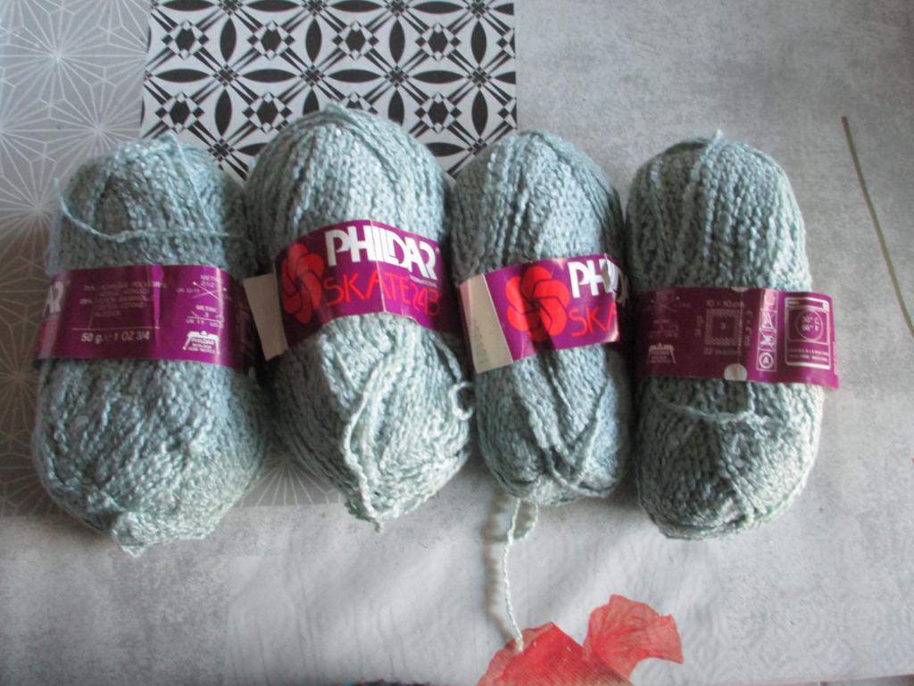 wol phildar  groen 50 gram, Enlèvement ou Envoi, Neuf, Tricot ou Crochet, Aiguille