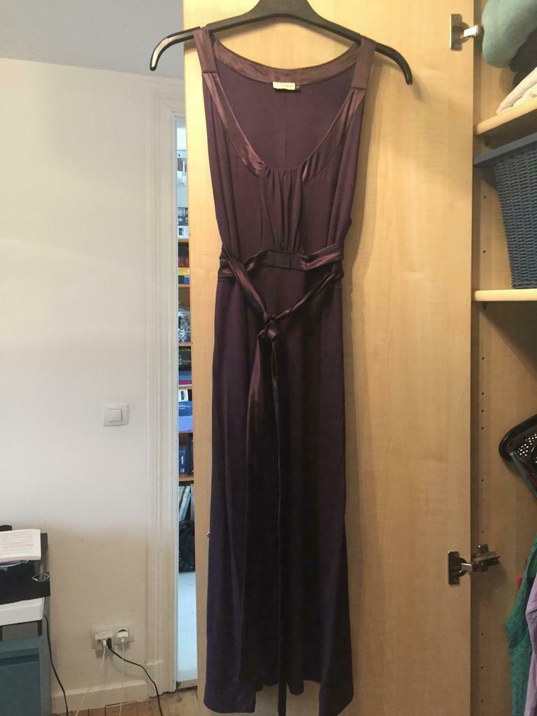 Robe de grossesse habillée mauve « pas de deux » taille L, Taille 42/44 (L), Robe, Porté, Violet