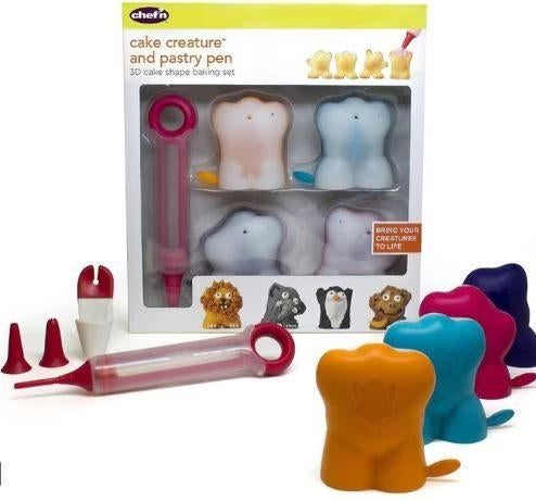 3D gebakvormpjes 'dieren' + pen Chef'n - ongebruikt, Ophalen of Verzenden, Nieuw, Gereedschap of Accessoires