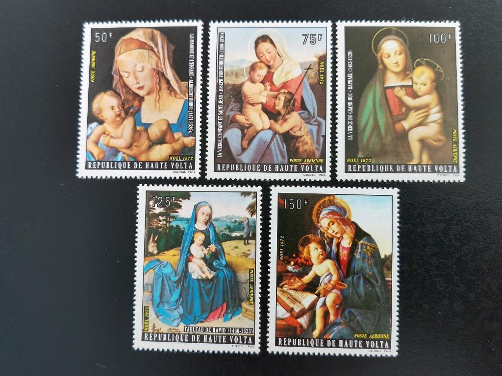 Haute-Volta 1973 - schilderkunst - Kerstmis **, Ophalen of Verzenden, Overige landen, Postfris