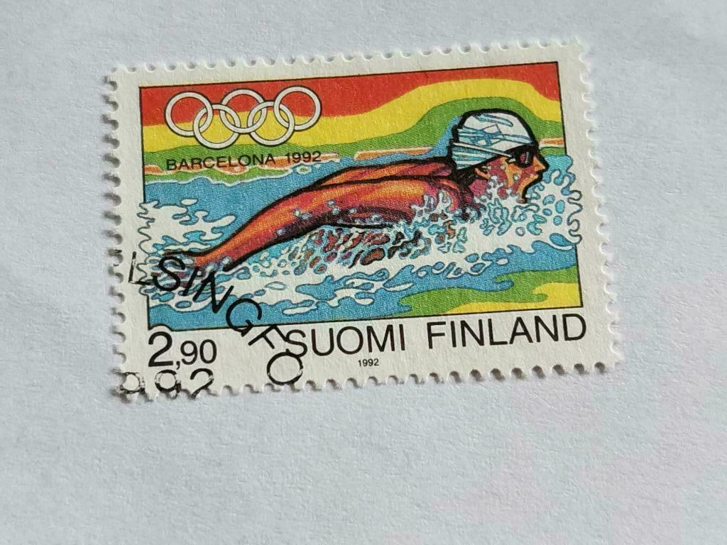 Finland 1992 - Yv 1128 - Olympische Spelen, Postzegels en Munten, Verzenden, Finland, Gestempeld