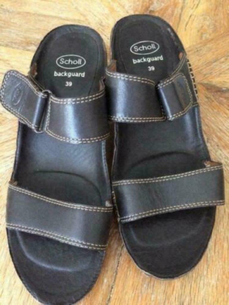 Dr Scholl sandalen, Verzenden, Zo goed als nieuw, Zwart