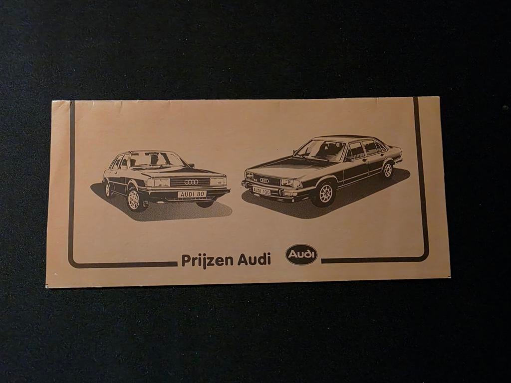 Prijslijst Audi 1980, Boeken, Ophalen of Verzenden, Audi