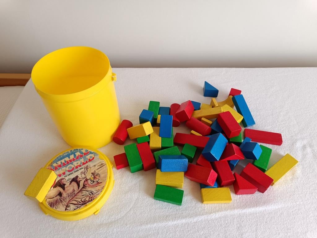 Cubes en bois, blocs de jeu, Enlèvement ou Envoi, Utilisé, Autres marques
