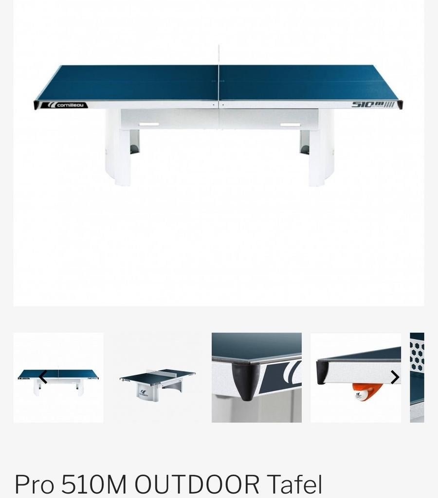 Pro 510M OUTDOOR Tafel Cornilleau, Ophalen of Verzenden