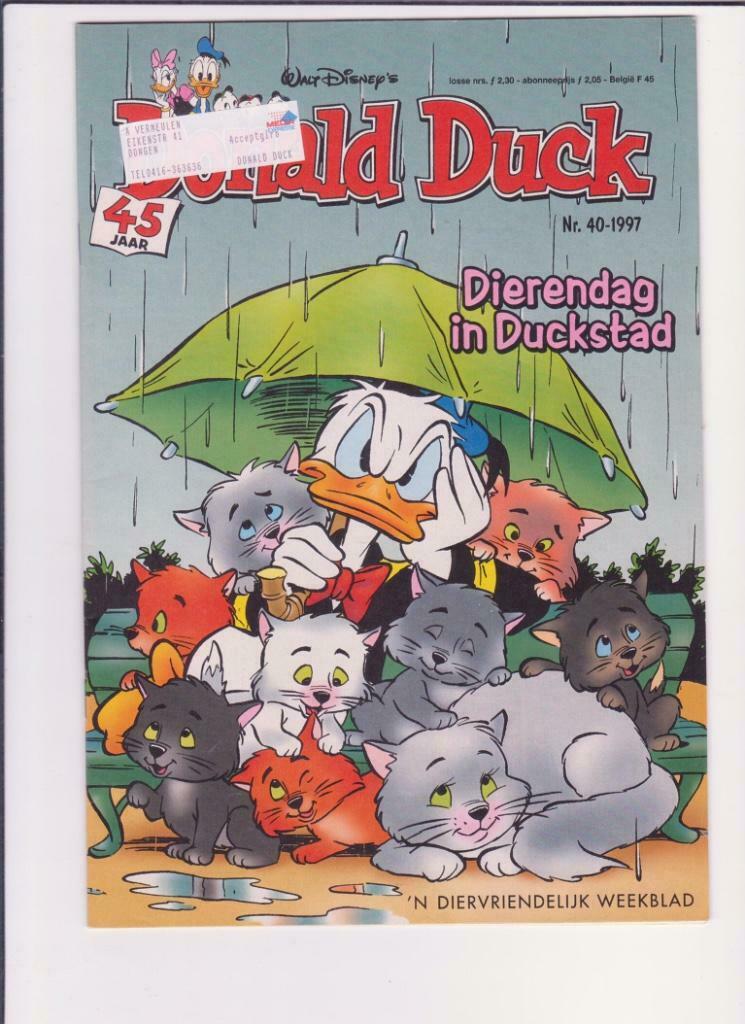 Donald Duck weekblad nummer 40 - 1997.  Dierendag Duckstad, Boeken, Europa, Ophalen of Verzenden, Gelezen, Eén comic