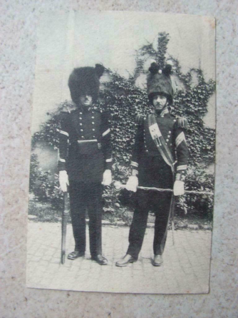 Oude postkaart Militairen Grenadiers, Verzamelen, Ophalen of Verzenden, Landmacht, Foto of Poster