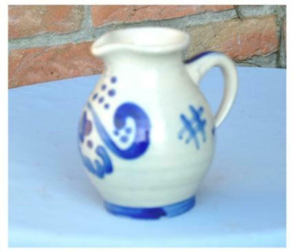 §cruche en grès gris bleu 1/2 litre, Enlèvement ou Envoi