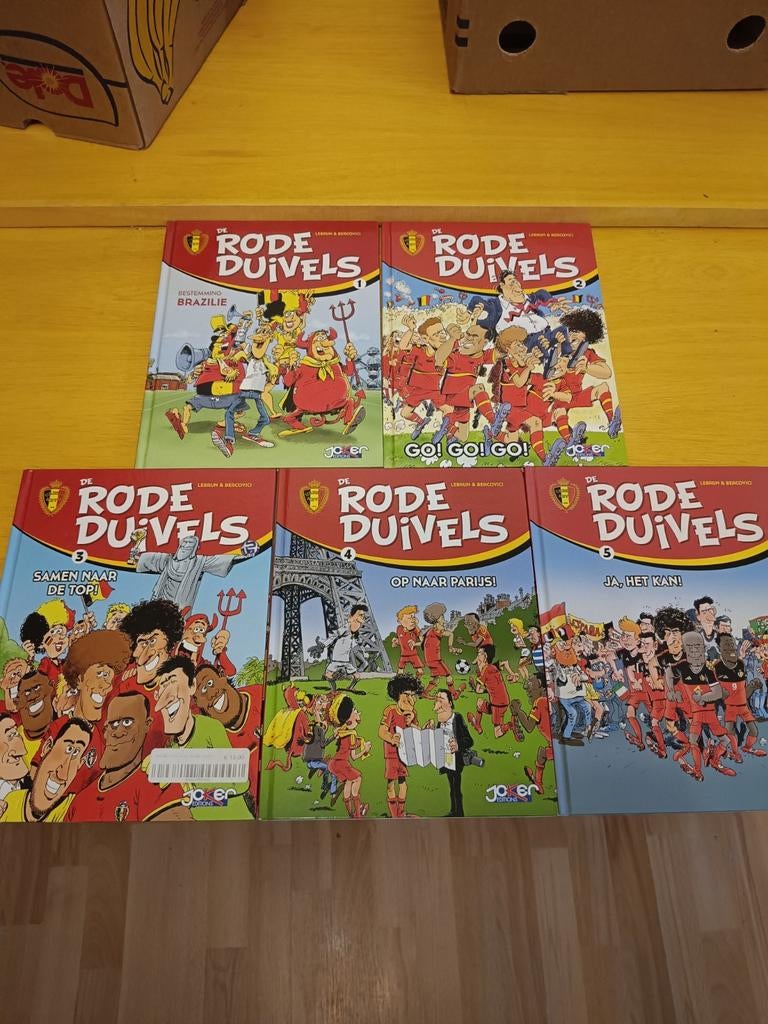 Lot de 5 BD "De Rode Duivels" (Les Diables Rouges), Boeken, Ophalen
