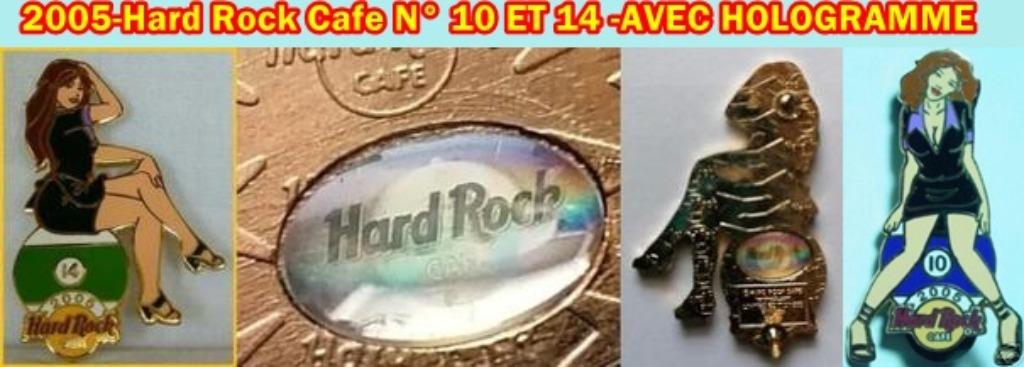 2005-Hard Rock Cafe N° 10 ET 14  -AVEC HOLOGRAMME, Verzamelen, Ophalen of Verzenden, Overige figuren, Nieuw, Beeldje of Figuurtje