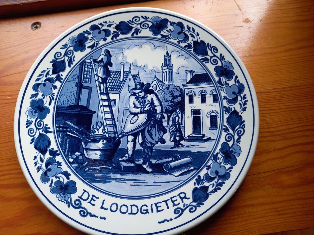 keramieken bord Delfts blauw, Ophalen