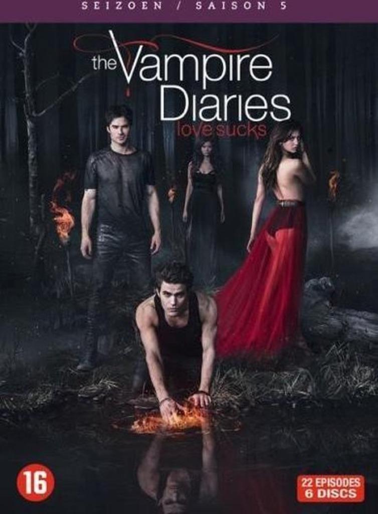Vampire diaries seizoen 5 dvd box, Vanaf 16 jaar, Ophalen of Verzenden, Zo goed als nieuw