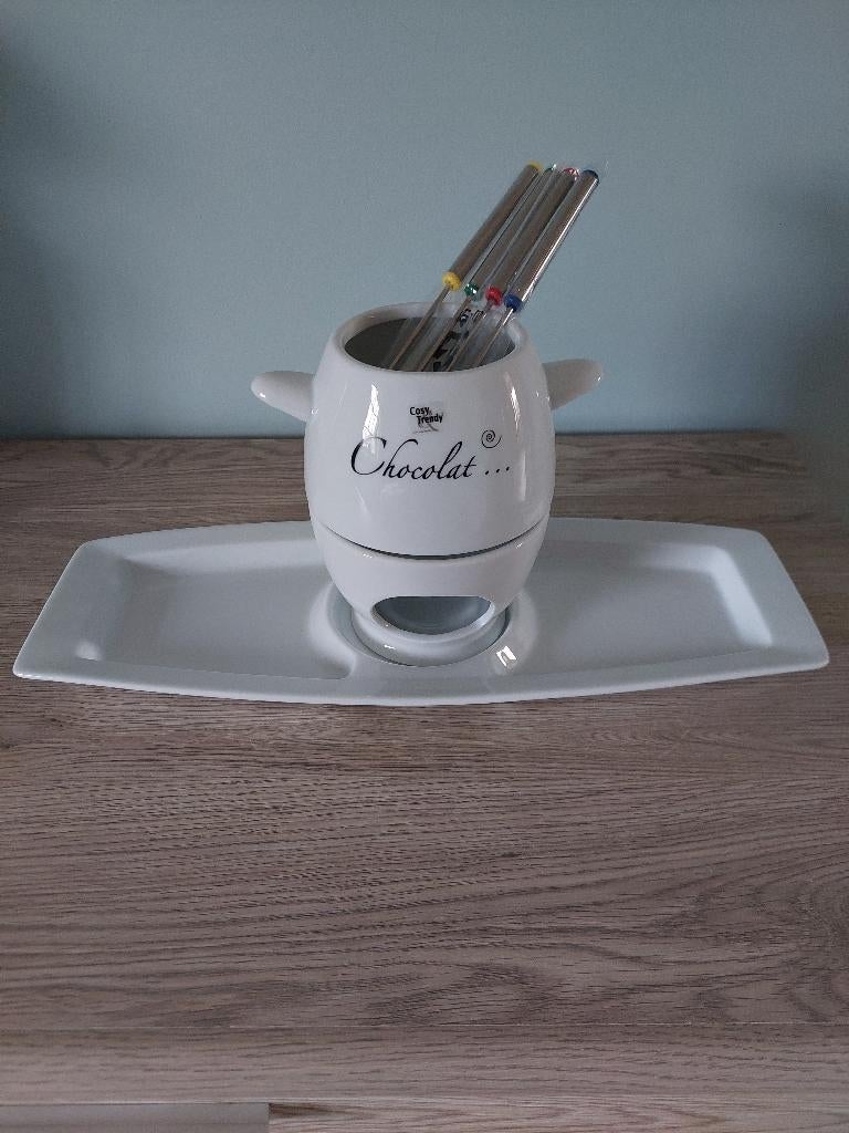 Chocoladefondueset, Elektronische apparatuur, Fonduesets, Ophalen, Nieuw, Waxinelicht, Fondueset