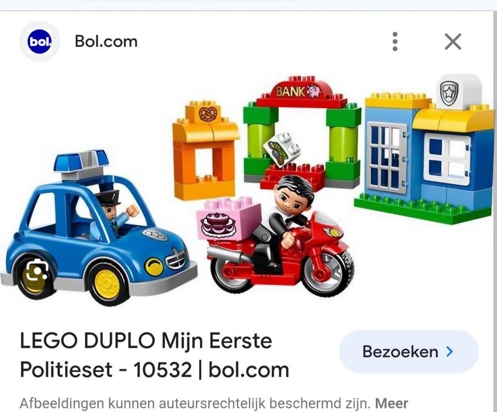 Duplo, mon premier set de police 10532, Enfants & Bébés, Jouets | Duplo & Lego, Utilisé, Duplo, Ensemble complet, Enlèvement ou Envoi