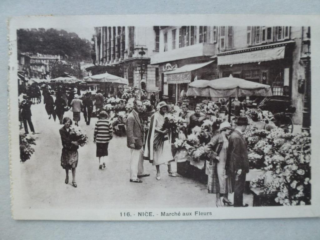 Nice Marché aux Fleurs, Ophalen of Verzenden, 1920 tot 1940, Gelopen, Frankrijk