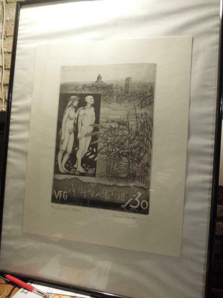Marie Devillers 1928 eau-forte & aquatinte XXXIII TTB 30 an, Enlèvement