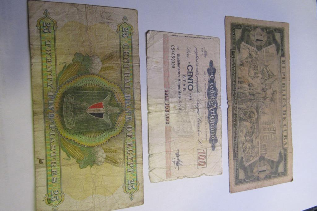 Bankbiljetten Italië, Brazilië, Egypte, Timbres & Monnaies, Billets de banque | Afrique, Envoi, Égypte