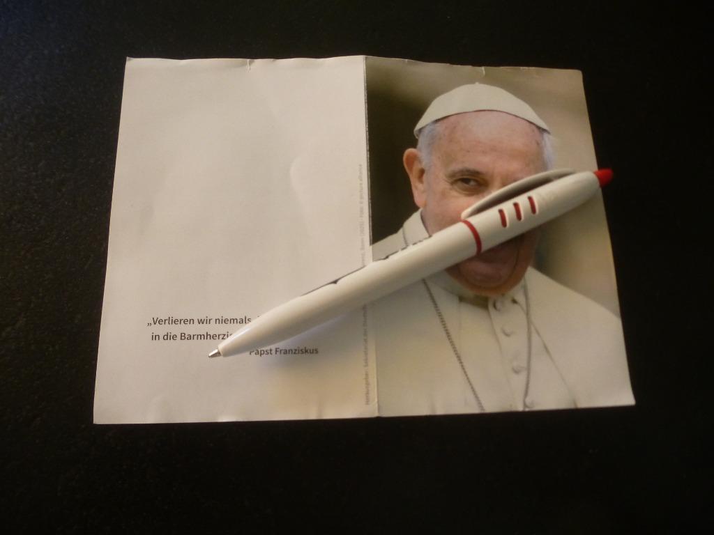 Paus Franciscus (duitstalig) Pabst Franziskus, Verzamelen, Bidprentjes en Rouwkaarten, Verzenden, Bidprentje