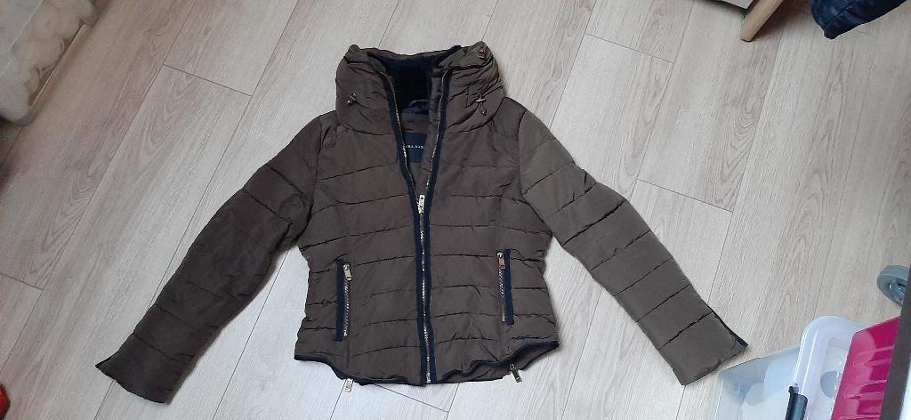 Warme winterjas Zara maat S, Kleding | Dames, Jassen | Winter, Bruin, Zara, Ophalen of Verzenden, Zo goed als nieuw