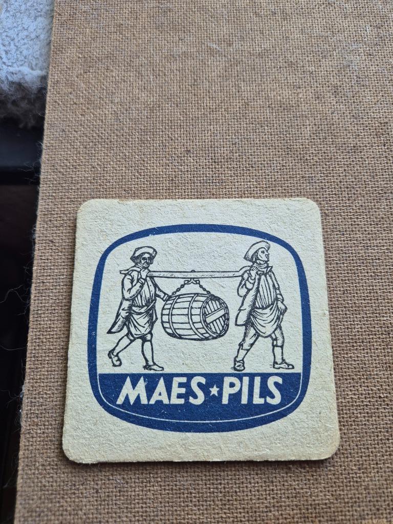 Sous Bock Maes Pils (modèle 20), Ophalen of Verzenden, Gebruikt, Viltje(s), Overige merken