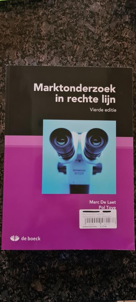 Marktonderzoek in rechte lijn, Boeken, Ophalen of Verzenden