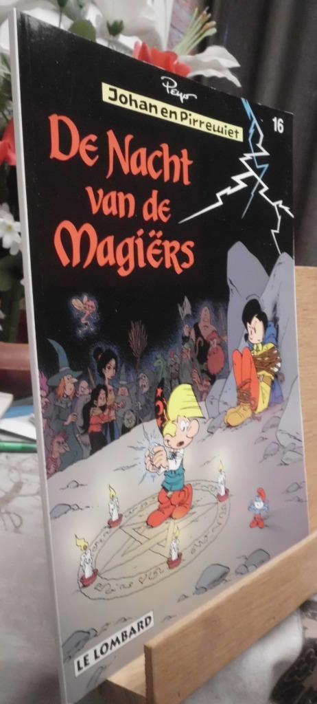 johan en pirrewiet nr 16 ; de nacht van de magiers 1ste en e, Peyo, Verzenden, Eén stripboek, Nieuw