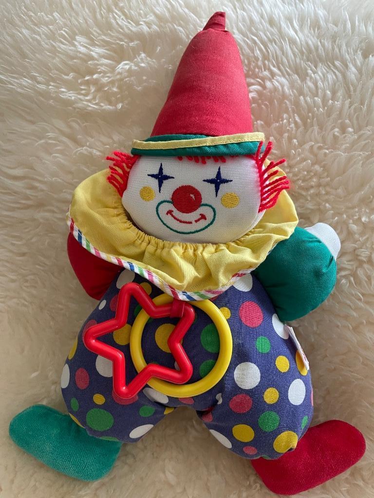 Rammelaar, Clown,  pop van Corolle voor baby’s, Ophalen of Verzenden, Zo goed als nieuw, Overige typen