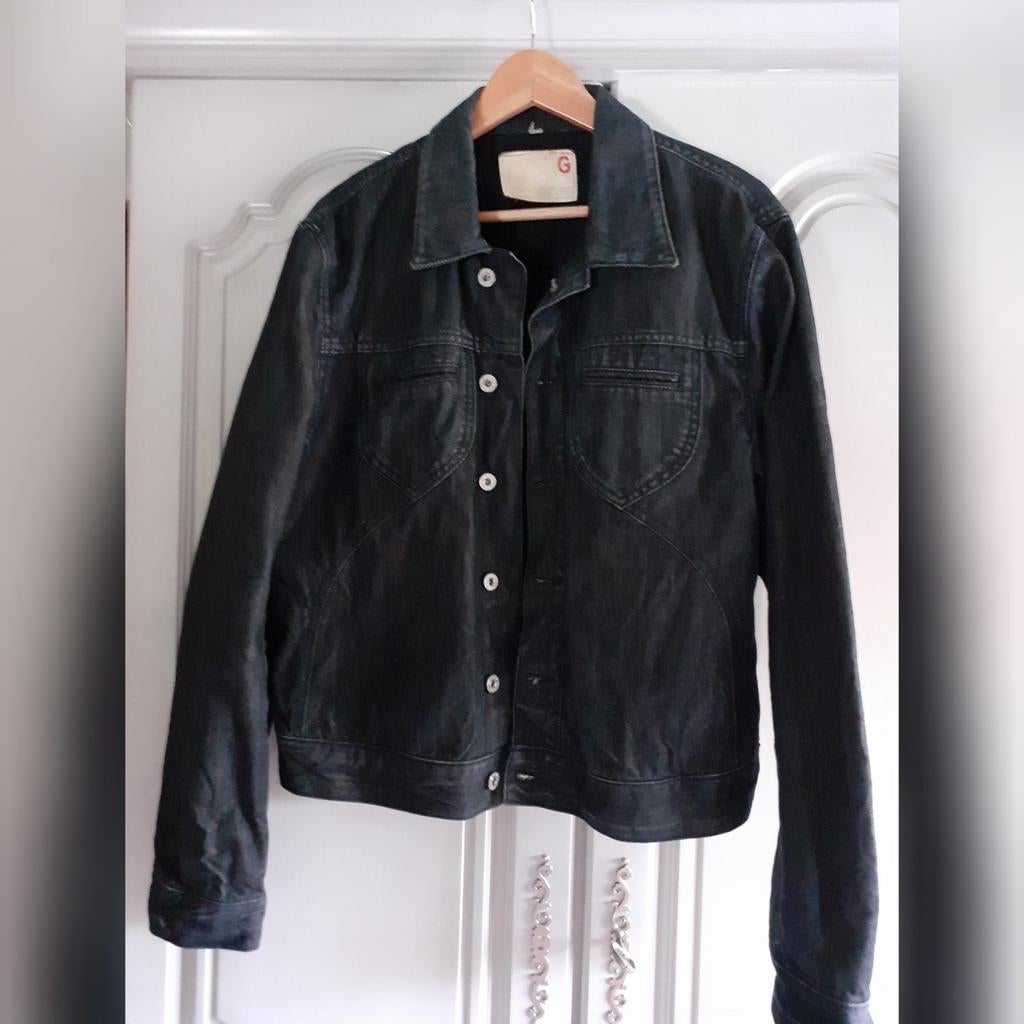 Blouson  T . XL jeans guess noir, Envoi, Comme neuf, Bleu