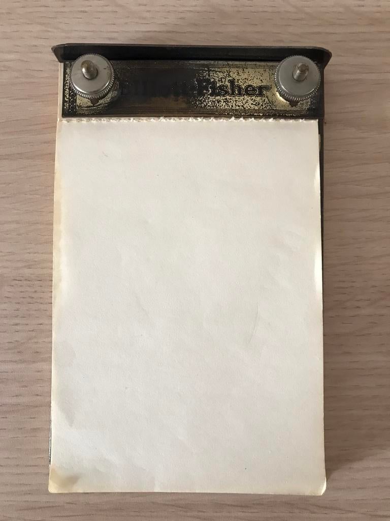 Antiek Elliott-Fisher notitieboekje, Antiek en Kunst, Ophalen of Verzenden