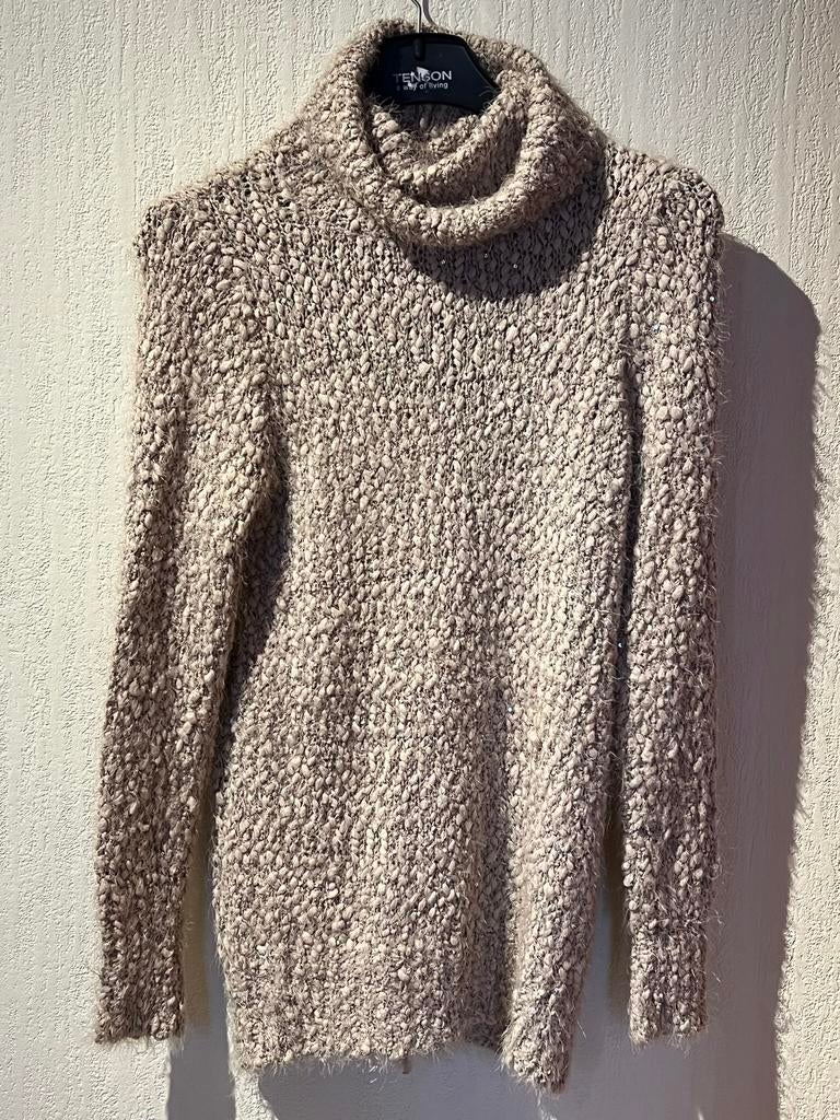 Dames trui, maat S/M, EVIS, Beige, Maat 42/44 (L), Ophalen of Verzenden
