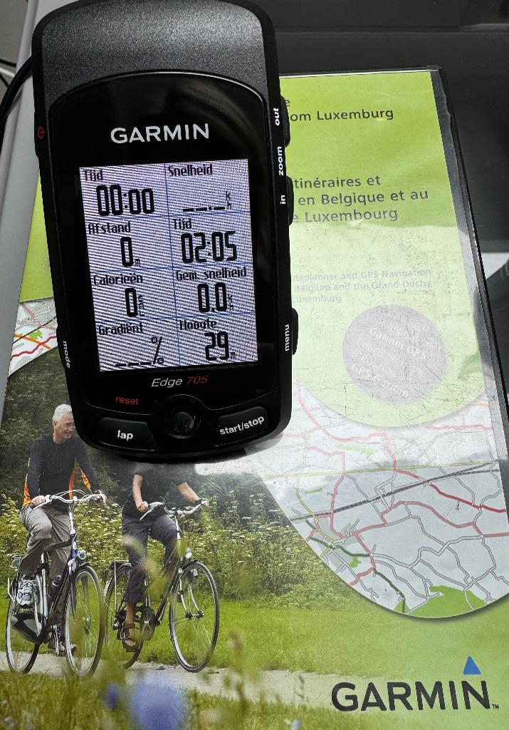 Garmin Edge 705 GPS, Ophalen, Hartslagsensor, Zo goed als nieuw