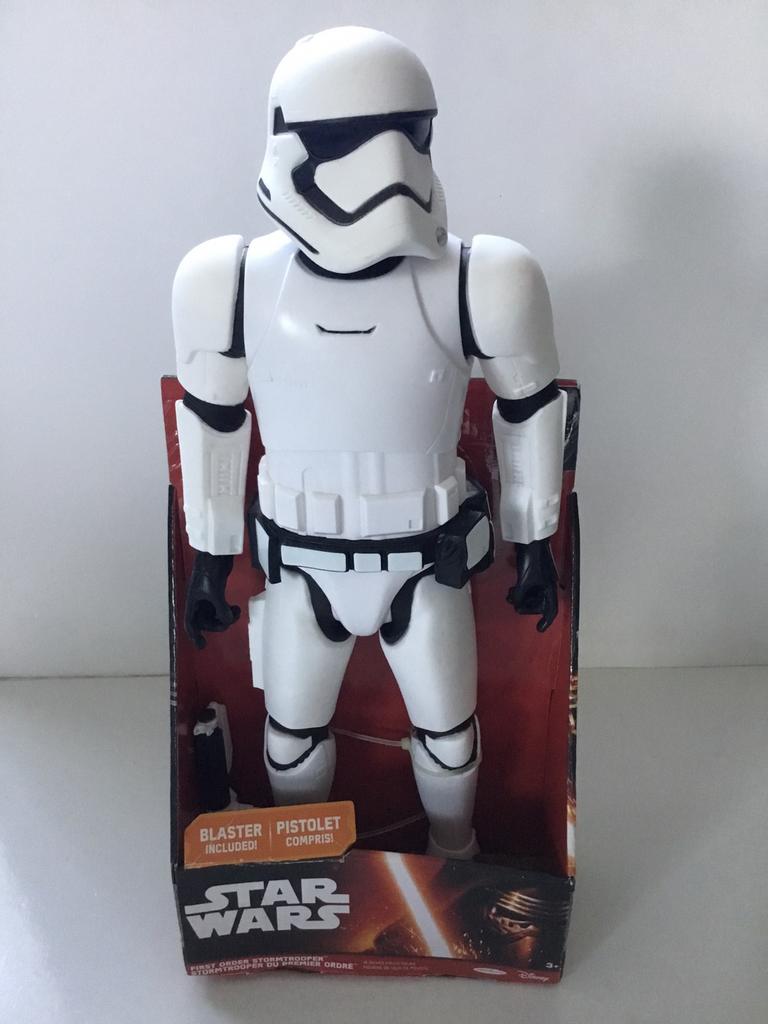 Star wars First order Stormtrooper incl Blaster 45cm, Verzamelen, Star Wars, Ophalen, Zo goed als nieuw