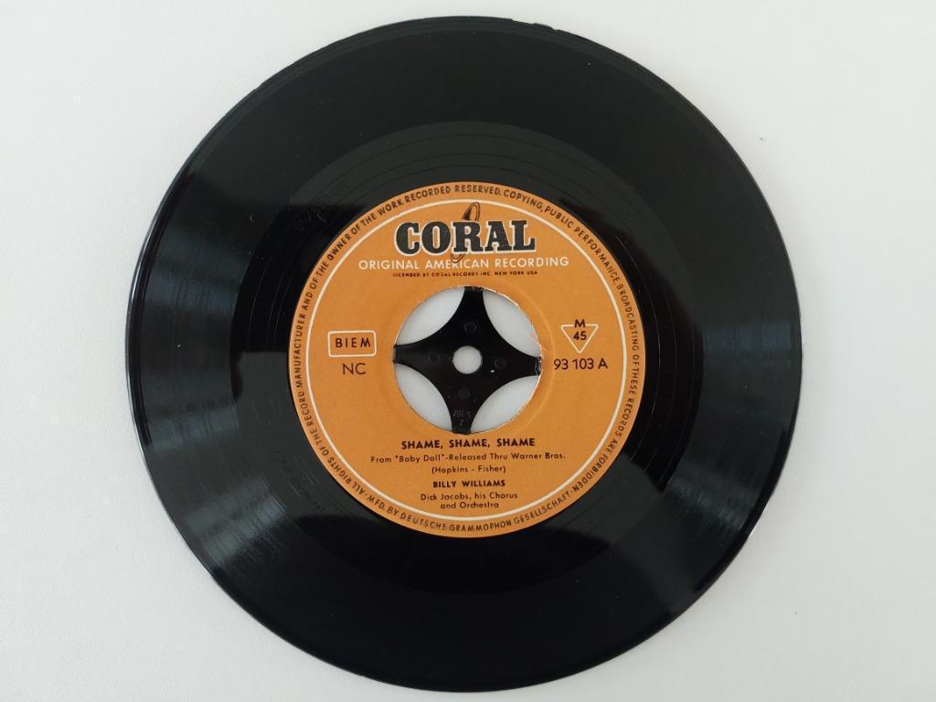 Billy Williams - Shame, Shame, Shame (Rhythm & Blues), Cd's en Dvd's, Vinyl Singles, R&B en Soul, Ophalen of Verzenden