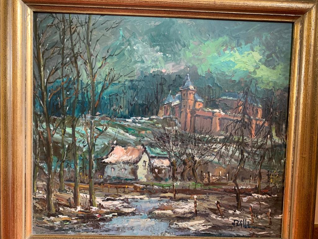 Schilderij met landschap, Ophalen