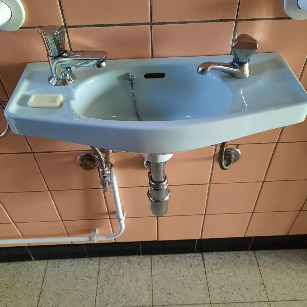 Retro bidet en wasbakje, Ophalen