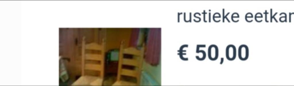 Rustieke eetkamerstoelen, Huis en Inrichting, Ophalen, Gebruikt, Bruin, Vijf, Zes of meer stoelen