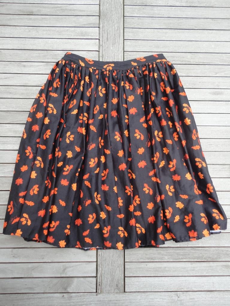 Rok Collectif Vintage London (maat: M), Kleding | Dames, Maat 38/40 (M), Collectif Vintage London, Oranje, Ophalen of Verzenden