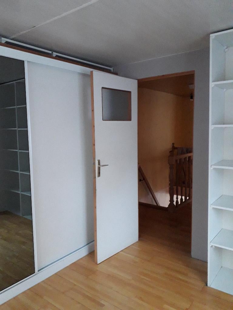 2 grands miroirs 120 de large x 160 de haut cadre blanc, 100 à 125 cm, Carré, Comme neuf, 150 à 200 cm
