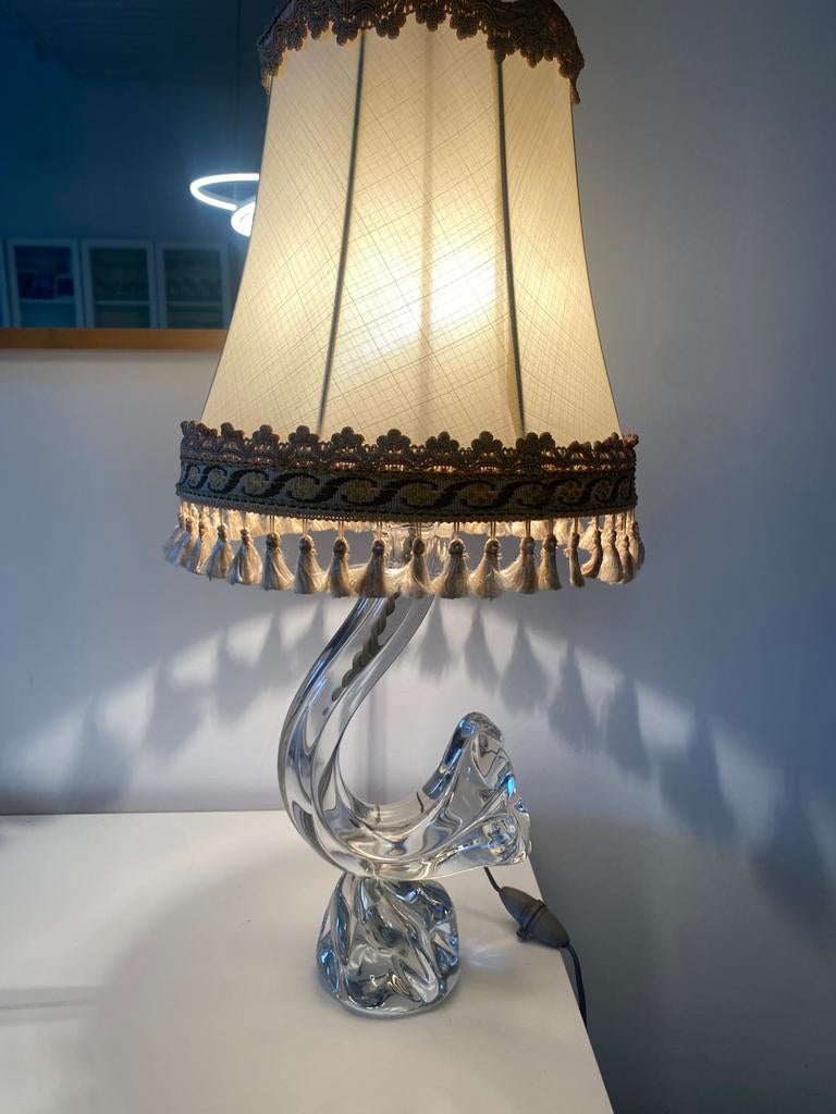 Pied de lampe cristal  Daum France, Antiquités & Art, Enlèvement ou Envoi